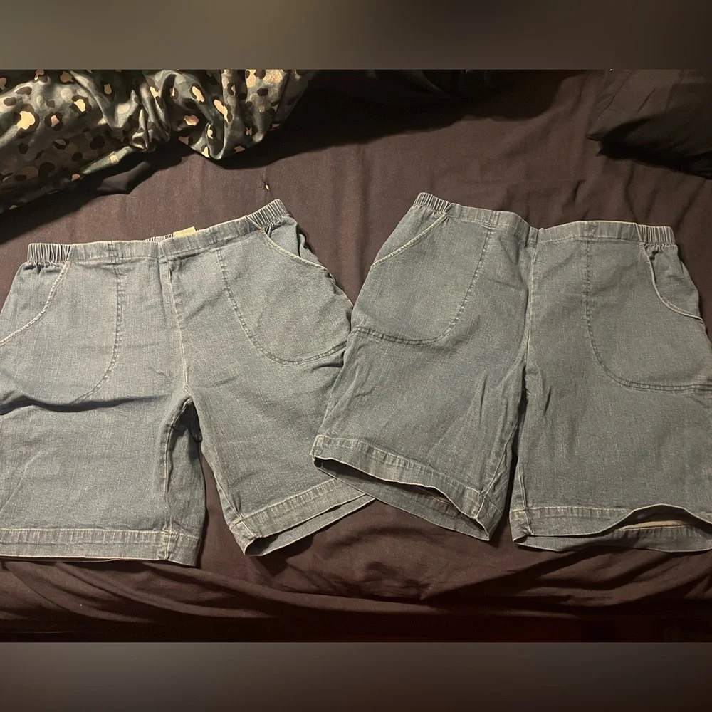 Just My Size Classic Blue Jean Shorts - Picture 1 of 3
